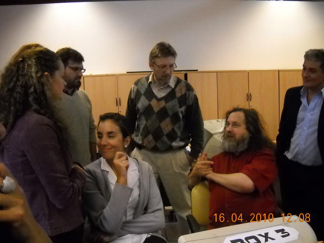 Richard Stallman en el CMD Centro II